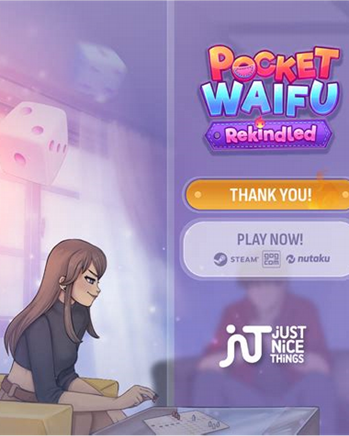 Pocket Waifu — Casual virtual girlfriend simulator with mini-games